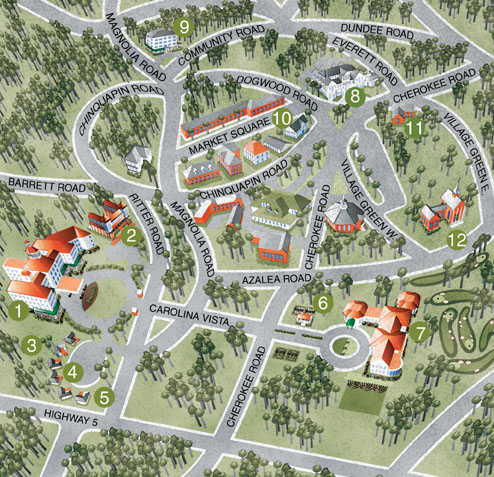Map of Pinehurst Resort02