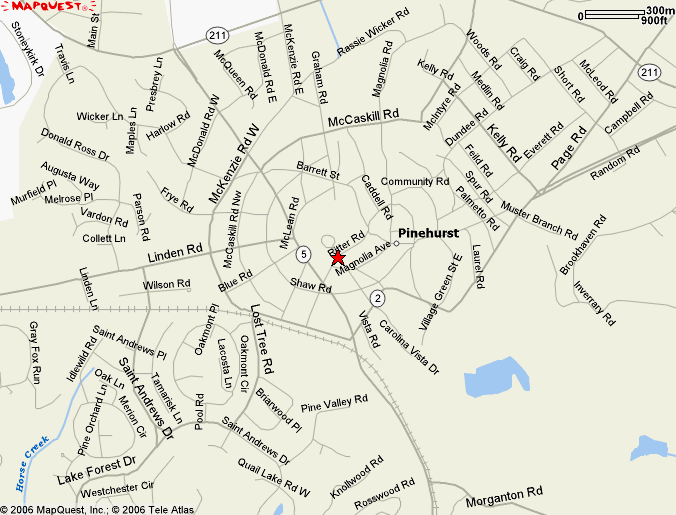 map of pinehurst